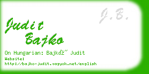judit bajko business card